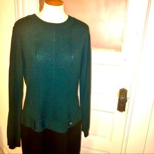 By & By Sweater dress, green & black, XXL